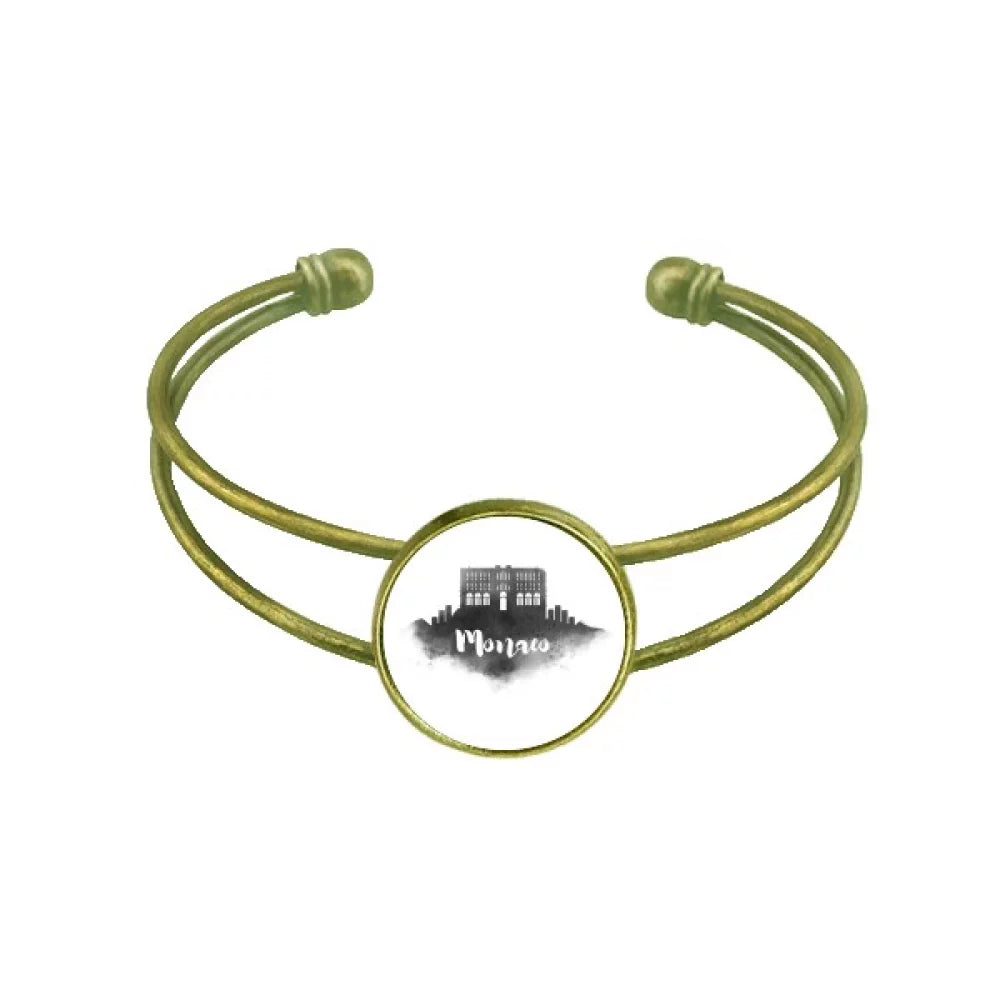 Palais Cuff Open Bangle Retro de City Jewelry Bracelet Ink Princier Monaco