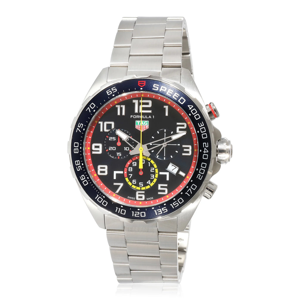in Bull Watch Racing" Tag Men's Steel Formual "Red Pre-Owned CAZ101AL.BA0842 1 Heuer