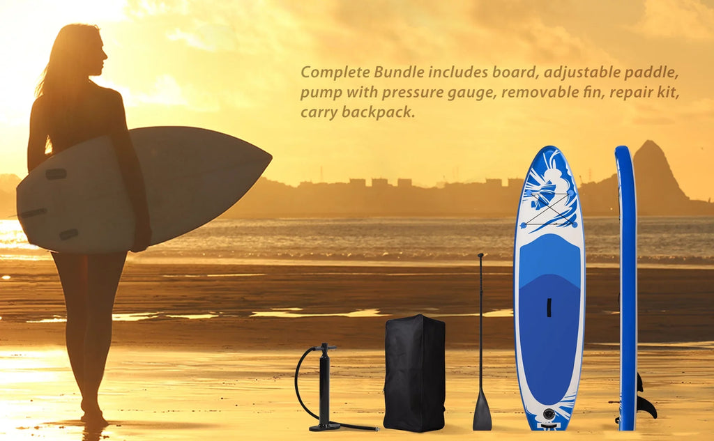 30'' SUP, x Paddle SUP Premium Paddling Bottom Non-Slip Accessories, x for Ultra-Light Inflatable 6'' 10' Deck, Stand Fin Up Board