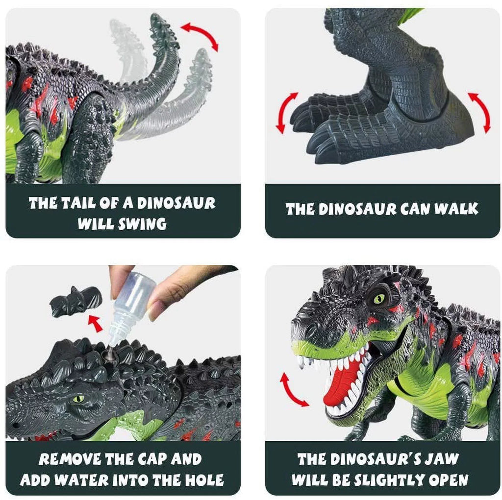 Realistic Walking Eyes, Water Eggs, for Walking Mist, Toy Laying Sound, Spray, Roaring Kids Eletronic 3+ Light T-Rex Electronic T-Rex: Flame WESPREX Up
