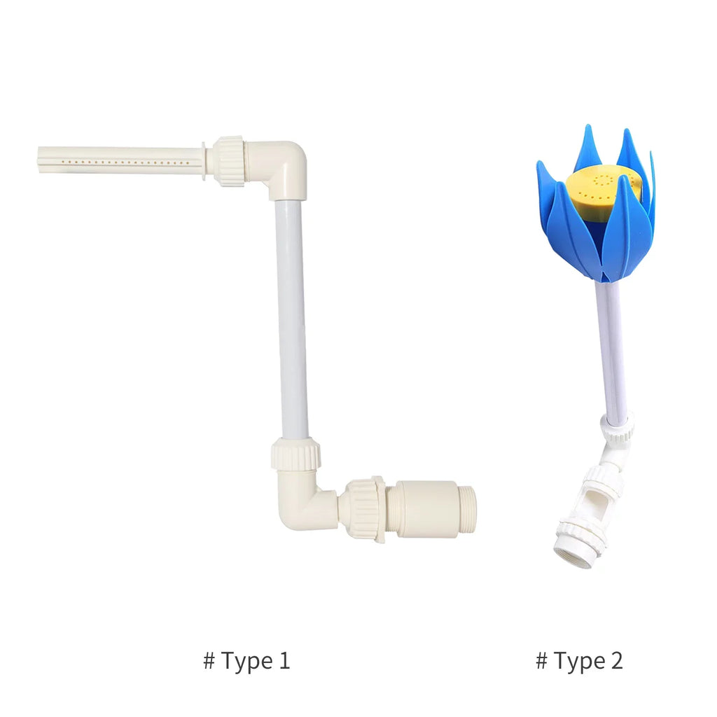 Shape Fittings Swimming Tools Waterfall Spray Fountain Pool Pool Swimming Threaded Return Spa Flower Fits 1.5-inch Fountain