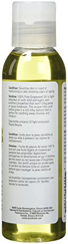 NOW Oil, FOODS 118 Grape Seed ML