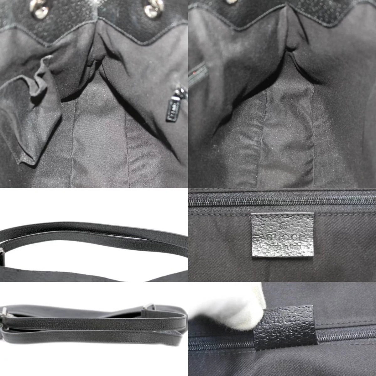 black (Good) tote bag Pre-Owned GG GUCCI canvas Gucci 121023