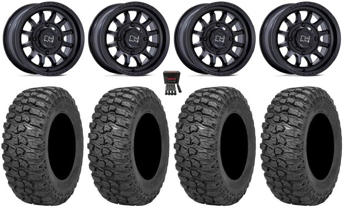 XP PRO 1000 Rapid 900/1000 Black 14" / Trail Wheels XP 30" Ranger / Saw 2.0 Polaris Tires RZR Bk Rhino XP
