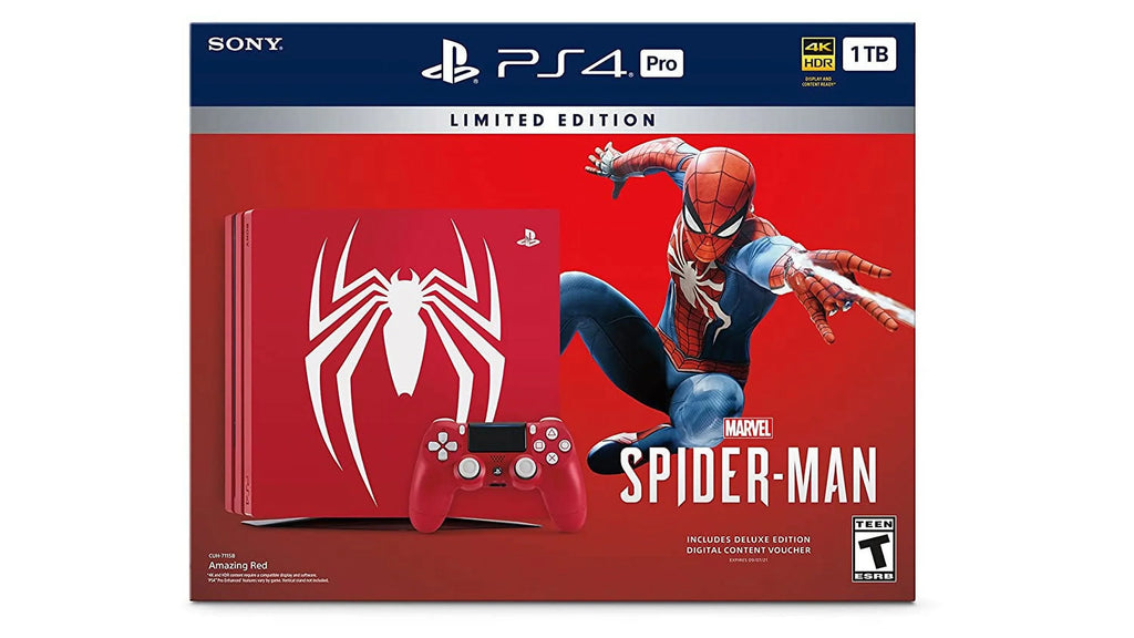 Sony BOLT AXTION Console PlayStation Cable Edition Pro With Limited 4 HDMI 1TB Pre-Owned Spider-Man Gaming