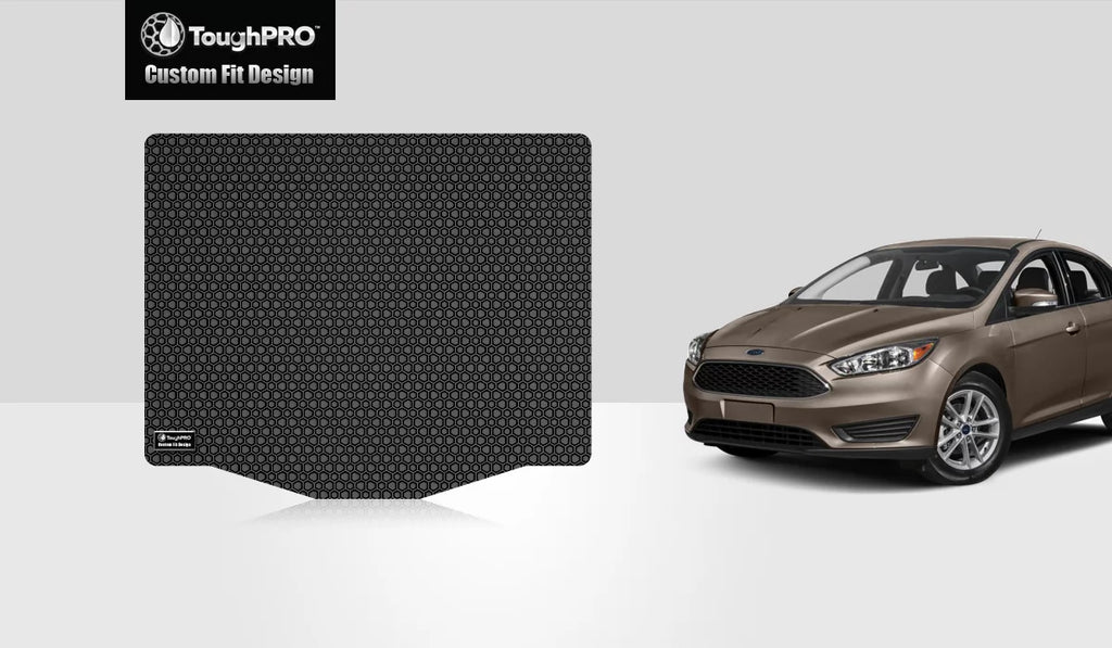 '- FORD Rubber Compatible Weather ToughPRO - Focus USA) - All Mat in 2015 Trunk Duty with - Heavy Black (Made