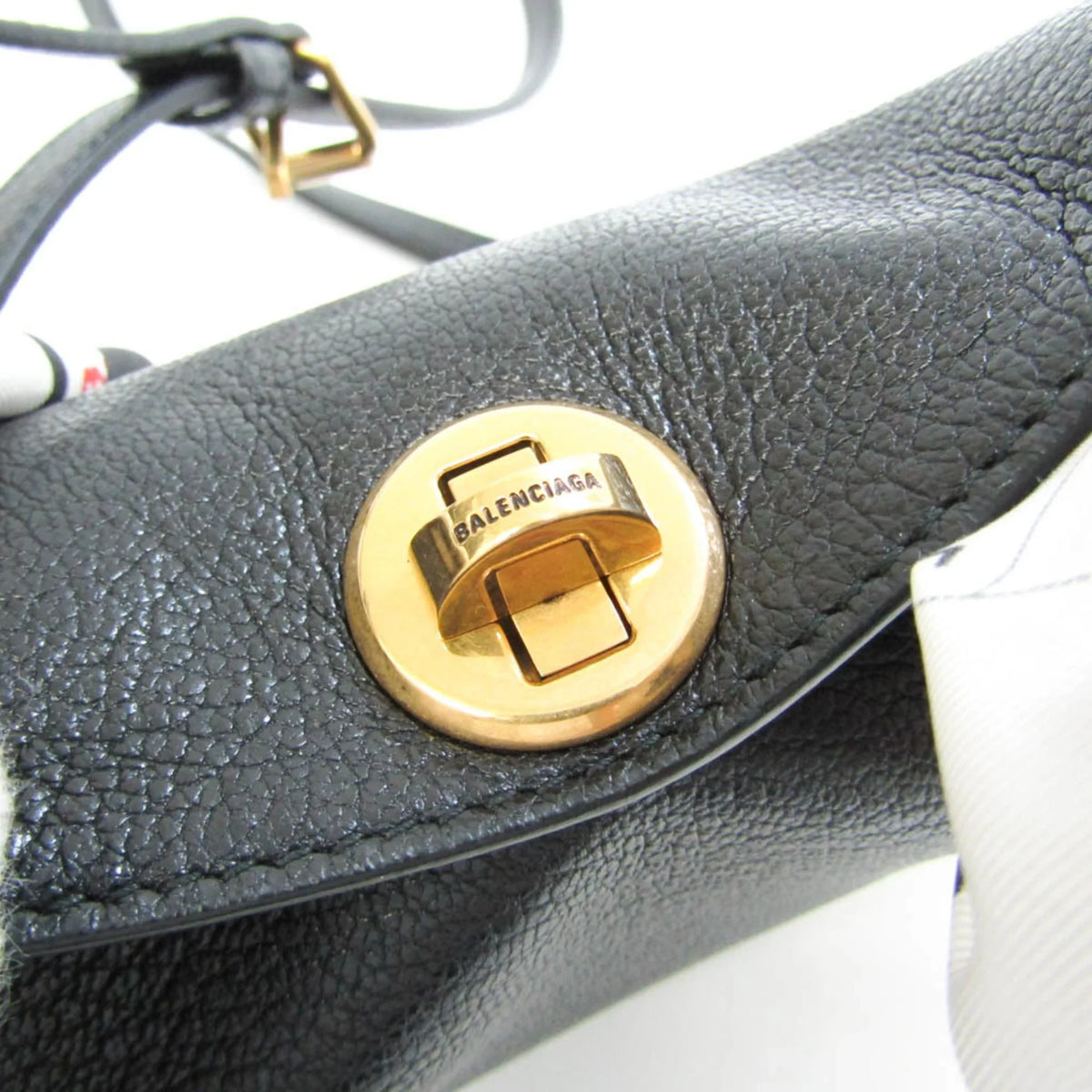 (Good) Black Bag Handbag,Shoulder 570093 Leather Balenciaga Pre-Owned Women's