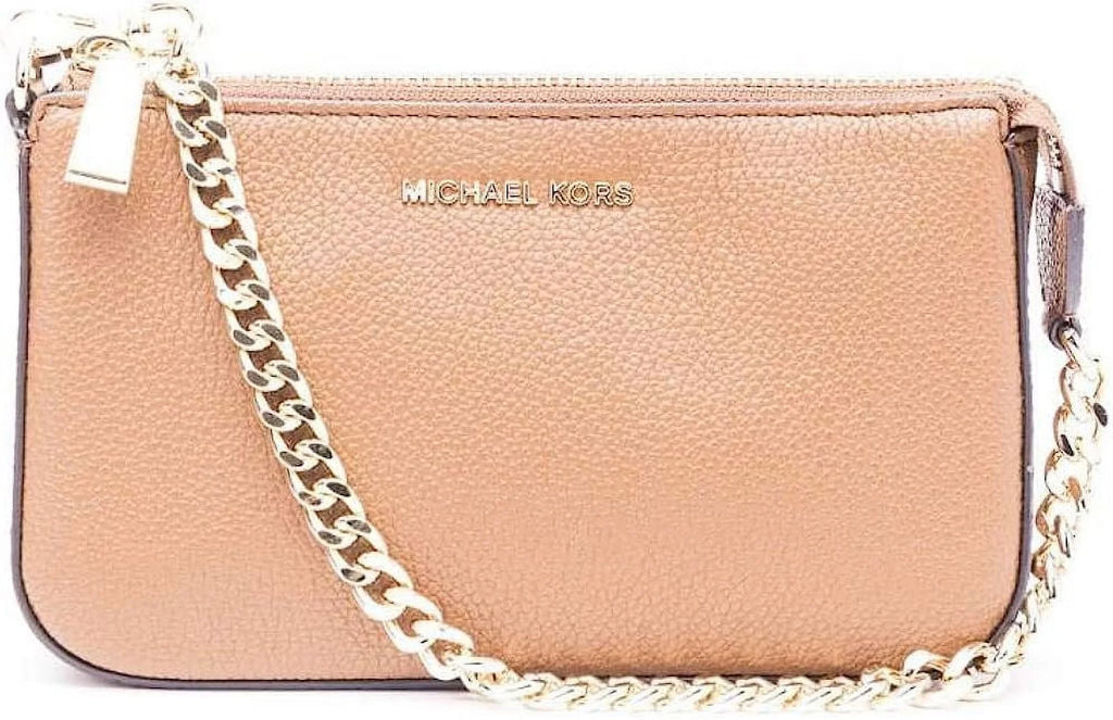 Small (Luggage) Michael Pouch Handbag Kors Womens Leather Shoulder 32F7GFDW6L-230