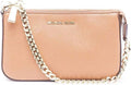 Small (Luggage) Michael Pouch Handbag Kors Womens Leather Shoulder 32F7GFDW6L-230