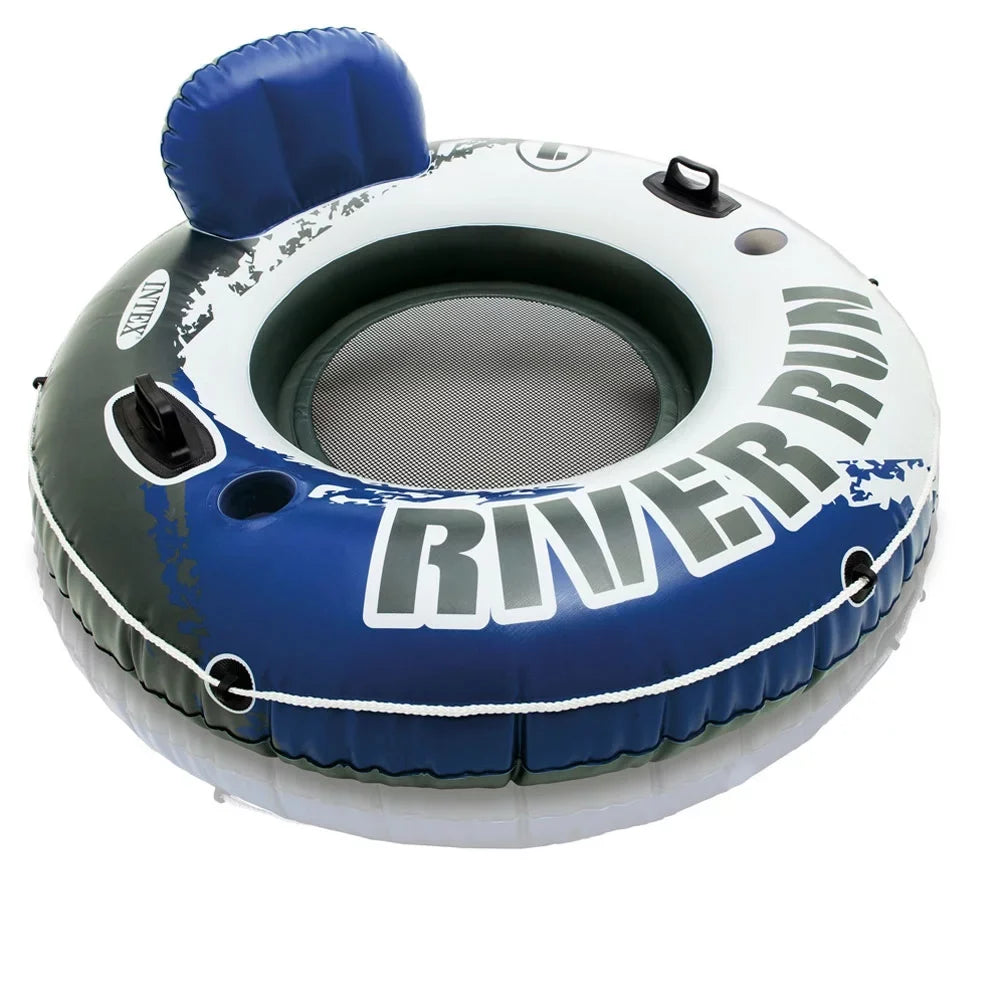 Person and Pack Intex 12V of 4 1 Single Pump Air Run Floating River Tubes
