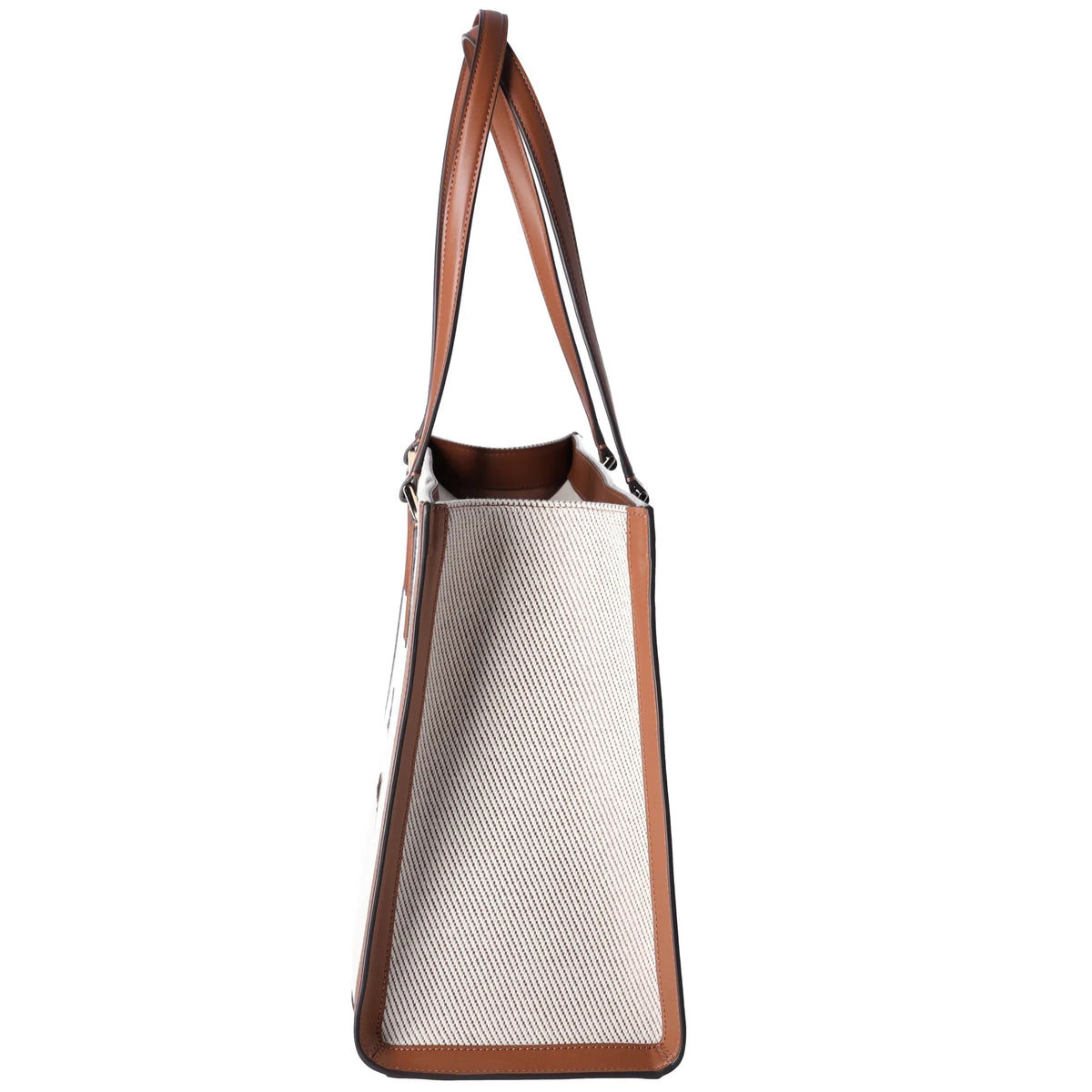 KF508 Warm Shoulder Kate Canvas Spade Gingerbread Leather Large Ellie Tote
