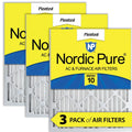 Pure 20x20x2 10 Filters MERV Pleated Air 3 Pack Nordic