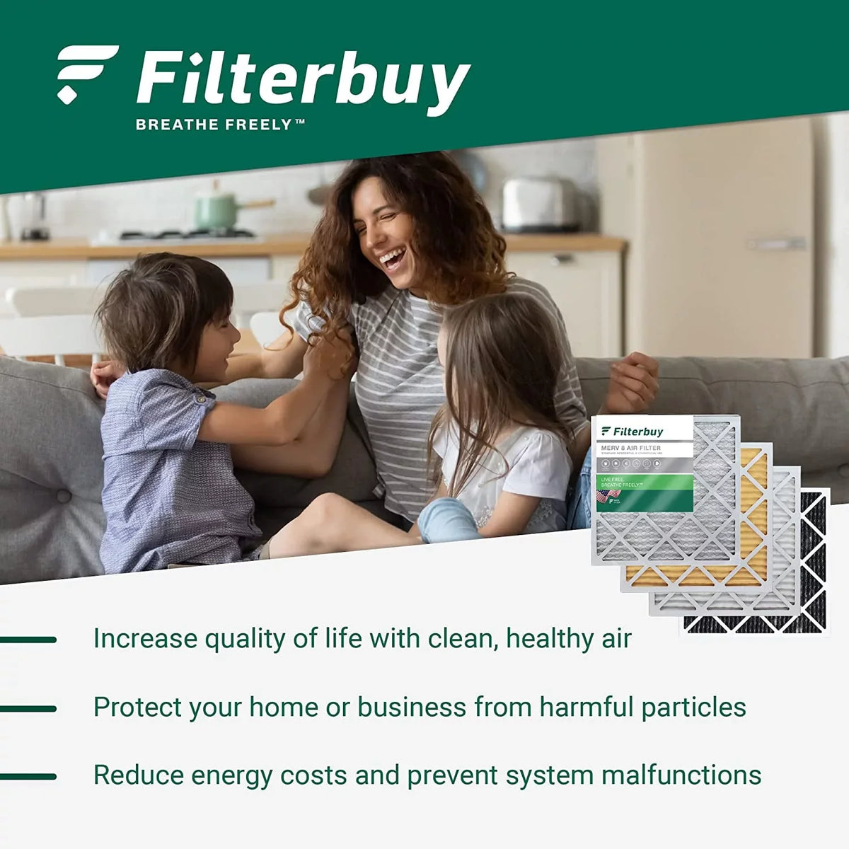 MERV Furnace 11 (1-Pack) 16x24x4 AC Filterbuy Filters Air HVAC Pleated