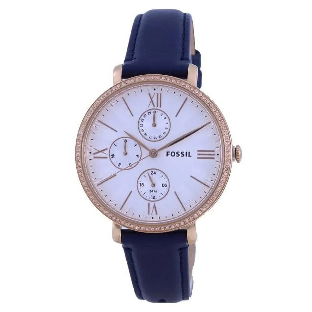 Fossil Watch Crystal Multi-Function Quartz Silver Ladies Dial ES5096 Jacqueline