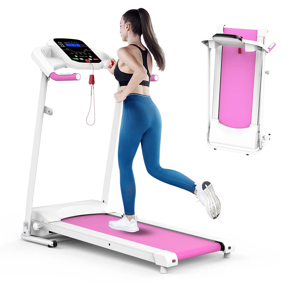 Apartment, for Home, Motorized Running Fitness Folding Electric Space Treadmill Gym Workout Install, Save Small for Jogging Machine Easily Walking