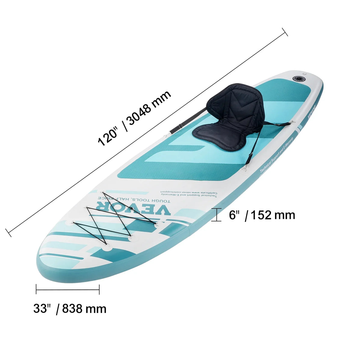 Kayak ft Inflatable 10 Seat SKYSHALO Up with Board Board Accessory Stand Paddle