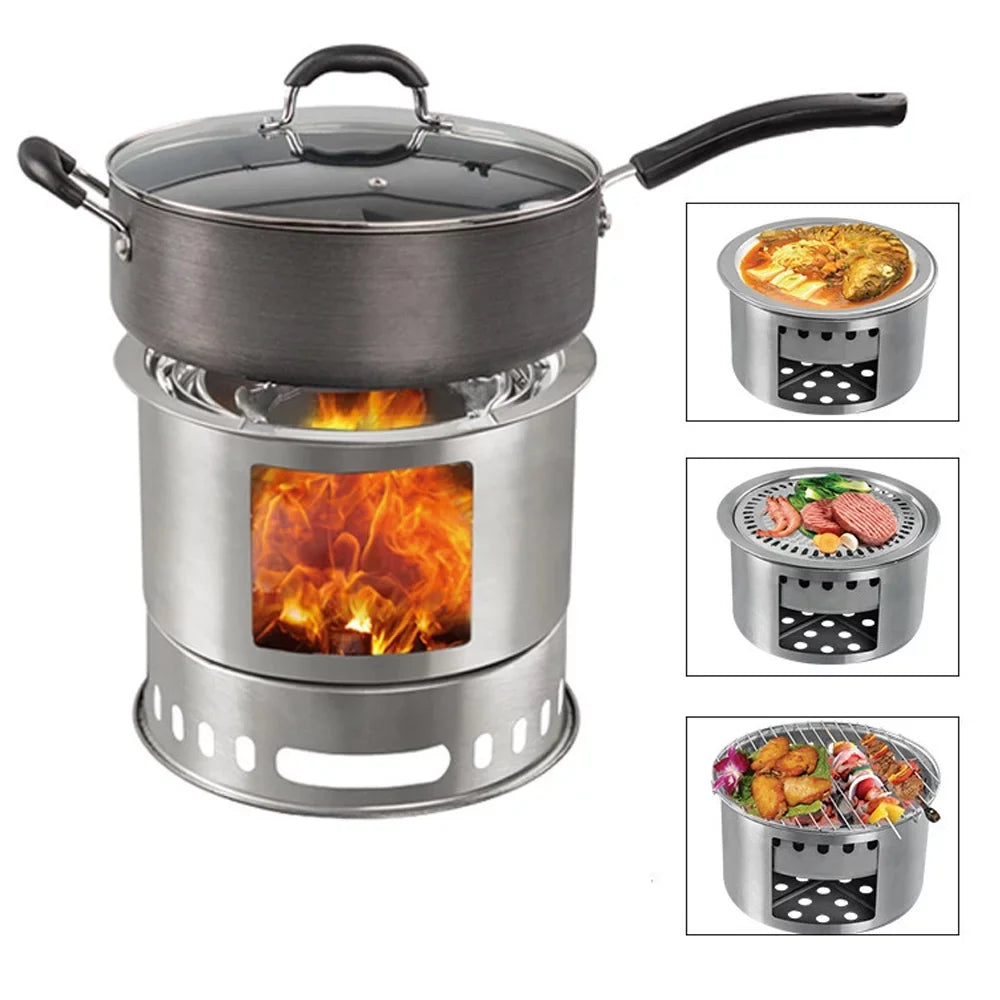 for Stove Wood Portable [Brand], Backpacking by Versatile Stove Camping Picnic