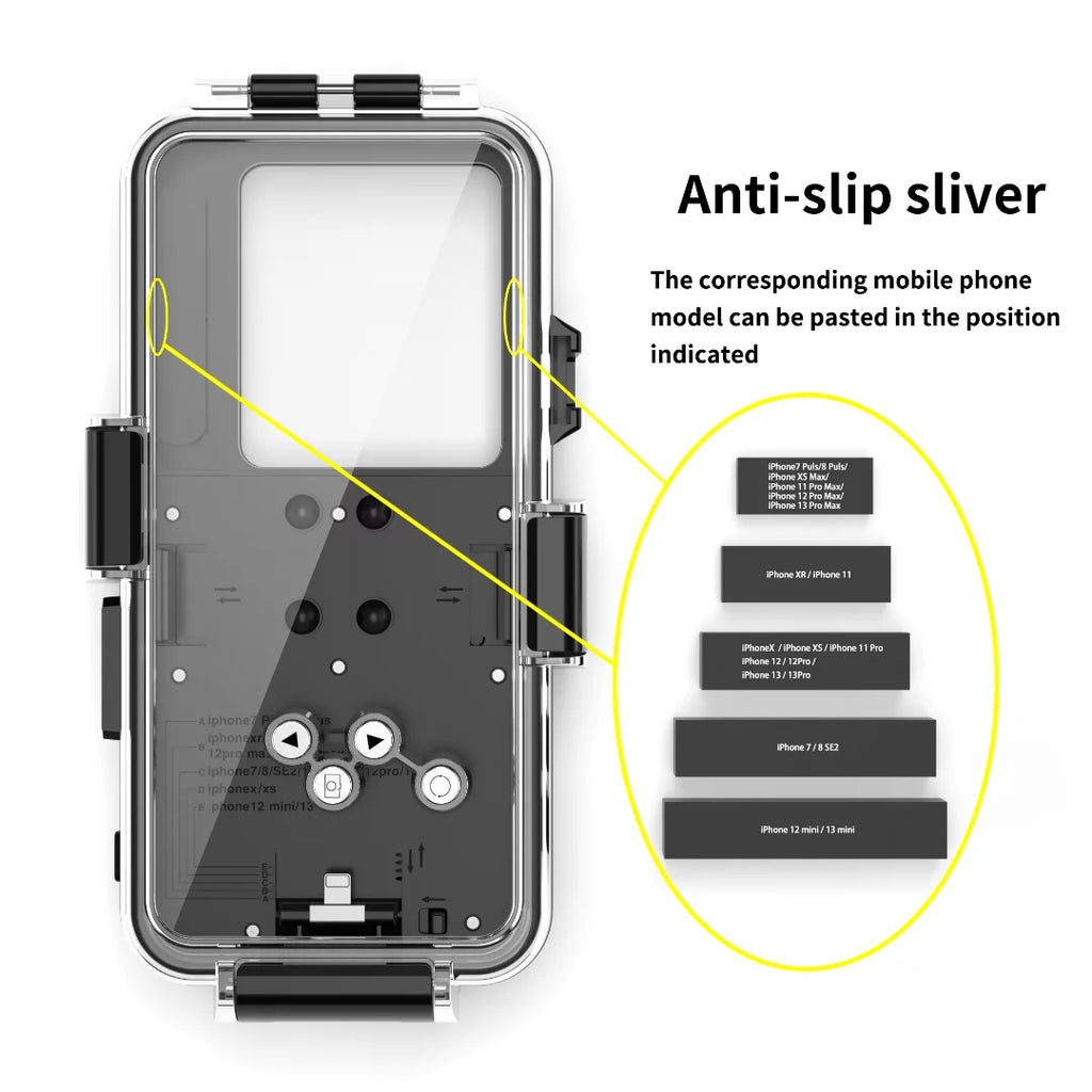 Underwater Pro 12 protection 30m] 13 Case Waterproof Universal full iPhone body Cover Max [98ft For / GREHOME Diving