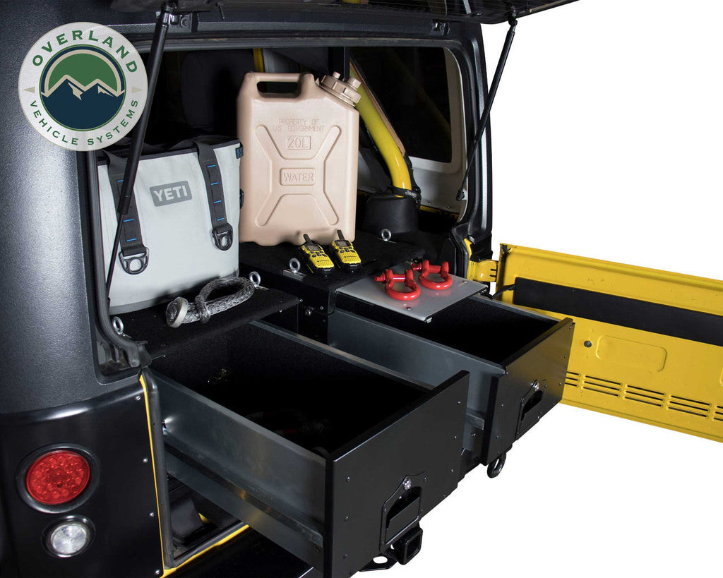 Slide Size Black Drawer Working Cargo & Out OVS Universal 21010201 Powder Box Station Coat With