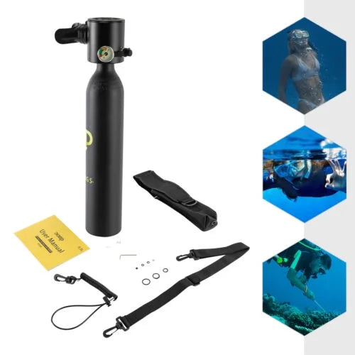 Diving Oxygen Underwater Dive Scuba Set 0.13gal Cylinder Breath Device Tank Mini