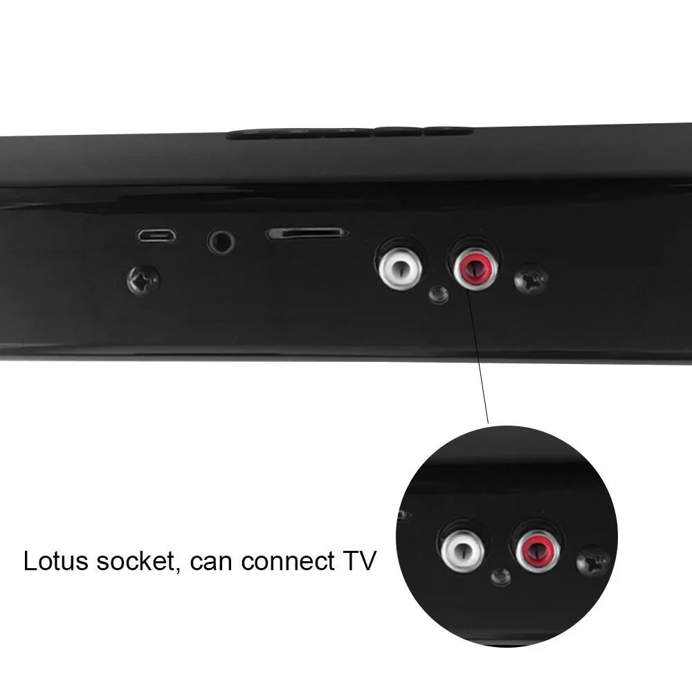 Bluetooth Sound Bar Soundbar Wireless Speakers V4.2 System 3D AUX TV Home Bluetooth Sound Bar Portable