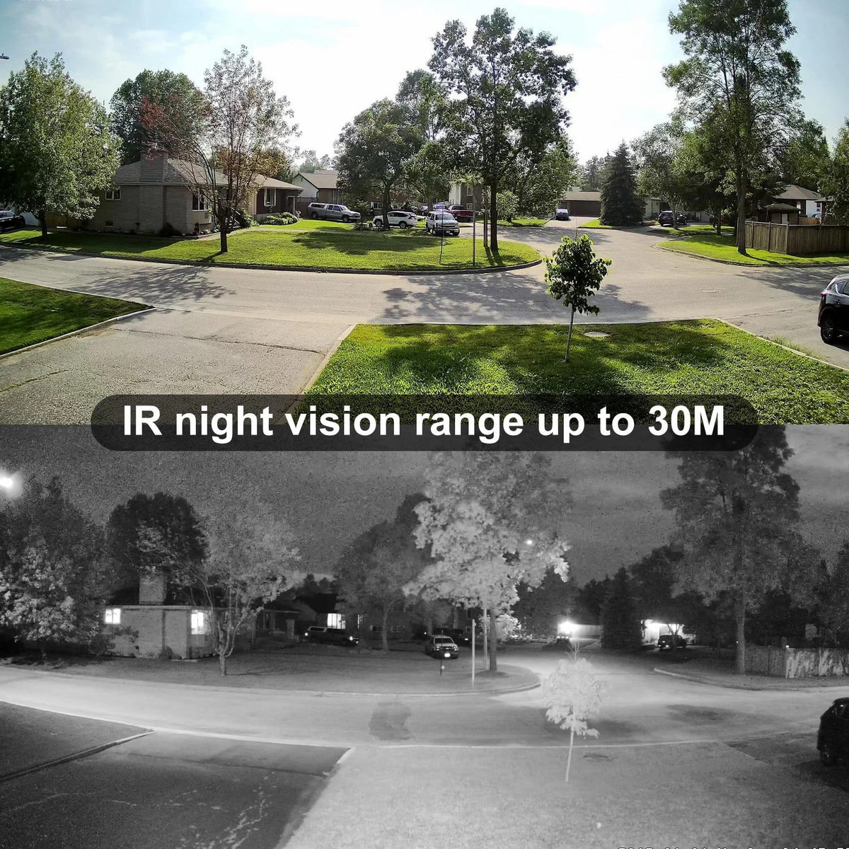 Camera Bullet Distance Built IR IP66 H.265 in Mic 4X Camera ANPVIZ 8MP Support Vehicle Human Zoom Detection 30M