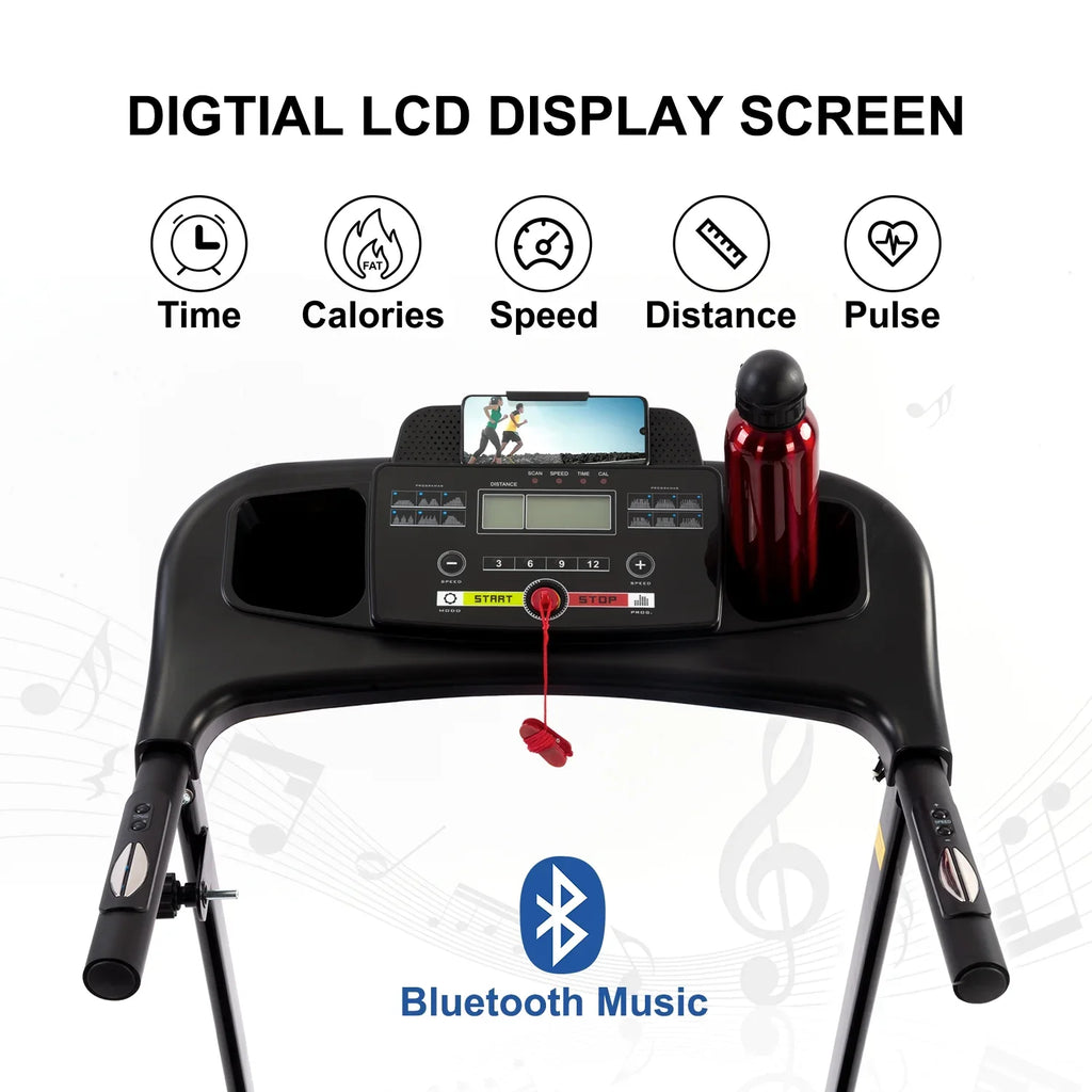 Incline, Folding for Fitness Home for with Portable Bluetooth Exercise and Treadmills Compact Foldable Treadmills Home Gym Running FYC Electric Jogging Machine Walking