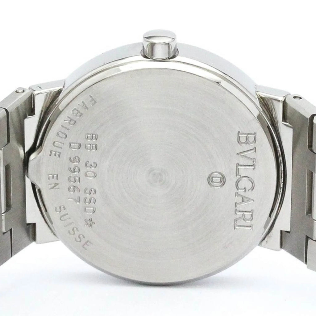 Polished BVLGARI BB30SSD BF565431 Quartz Steel Unisex Bvlgari Pre-Owned Watch Bvlgari (Good)