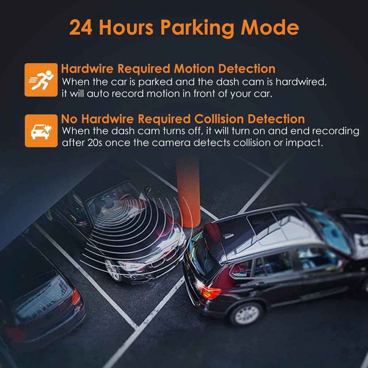 Night MiNi Optional Sony and Cam Recording, Dash Vantrue for Camera Time Cars, G-sensor, Car 1080P Lapse（N1W Parking Mode, Dashcam, Compact Sensor Loop Function Pro） GPS with with Vision