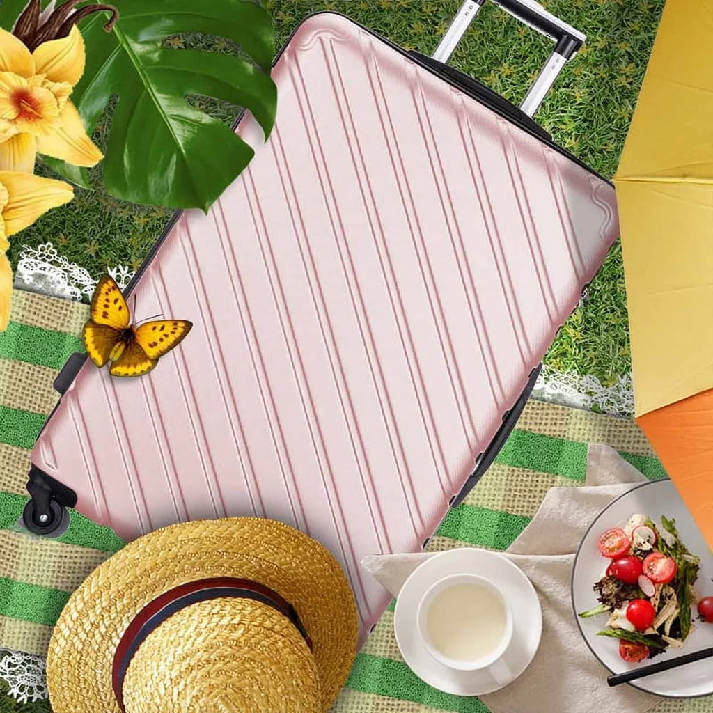 rose Luggage Hardshell Suitcase,Carry Luggage Free gold On Sets,Travel Cover&Hanger Inside with Wheels Spinner Piece 4