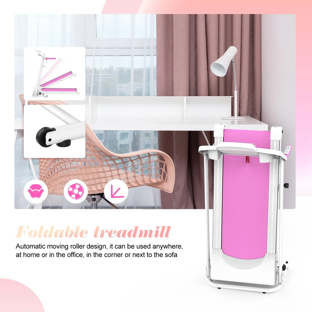 Apartment, for Home, Motorized Running Fitness Folding Electric Space Treadmill Gym Workout Install, Save Small for Jogging Machine Easily Walking